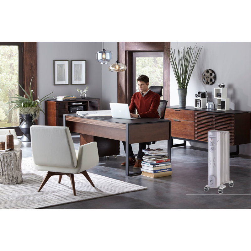 Radiateur Ã  huile portable Ã  7 ailettes avec minuterie