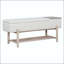 Banc de rangement rembourré Farmhouse avec compartiment caché et support inférieur - Naturel-129894779-129894777