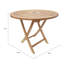 Anna Round Teak Folding Outdoor Dining Table , 100cm cm W 100cm cm D