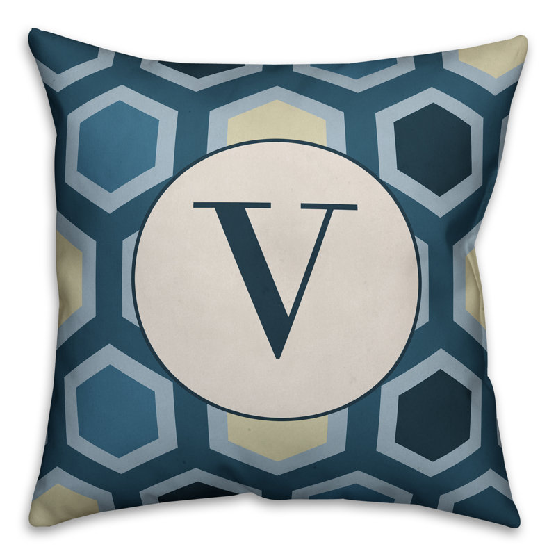 Geometric Reversible Throw Pillow, V