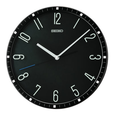 QXA818KRH Wall Clock, Black