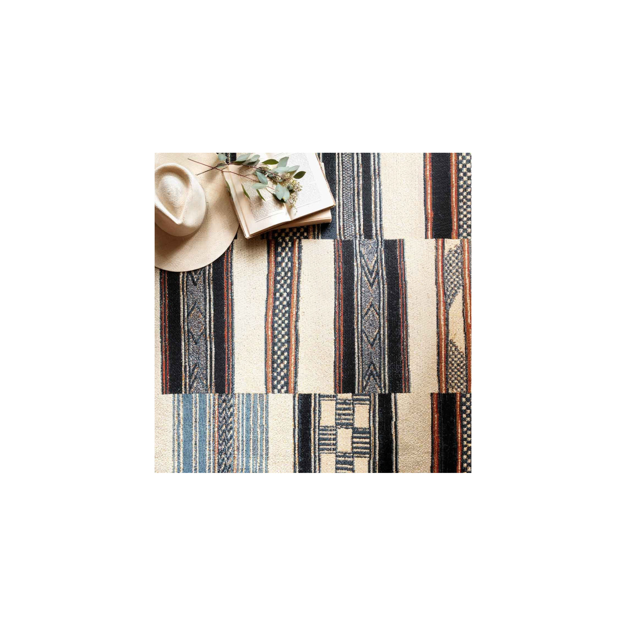 Oniel Geometric Machine Woven Area Rug , Runner 2'5" x 11'2"
