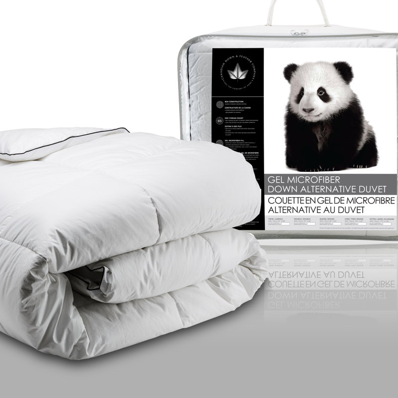 Édredon en duvet synthétique de poids moyen, Housse de couette simple et insert