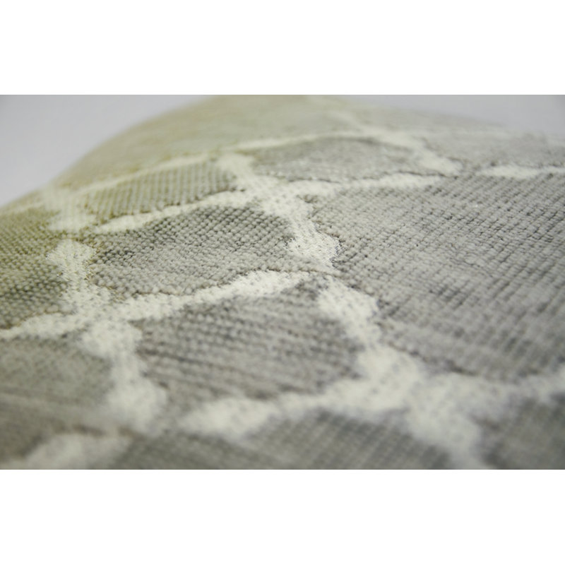 Trellis Square Woven Jacquard Pillow, 22"H x 22"W, Cactus