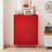 Shoe Storage Cabinet For Entryway, Free Standing Shoe Organizer With 2 Flip Drawers, Hidden Shoe Rack Storage Organizer For Doorway Hallway Closet, Red-183338634