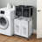 Laundry Hamper 2 Tier Laundry Sorter with 4 Removable Bags for Organizing Clothes