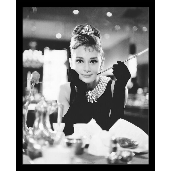 Audrey Hepburn Breakfast at Tiffany's Portrait on Natural 