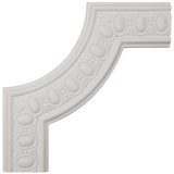 Caputo 12"H x 12"W x 3/4"D Egg and Dart Panel Moulding Corner