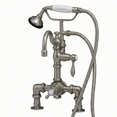 Thermostatic Deck Mount Tub Faucet with Diverter by Strom Living