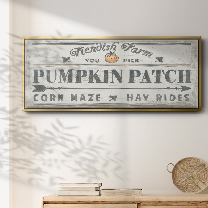 «Pumpkin Patch II», toile encadrée, H 24 po x l 60 po