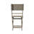Wood Folding Table 43.5'' - Water Outdoor Feature Weather & Resistance, Grey, Slatted, Compact Storage