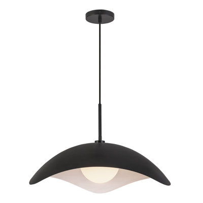 Kirby 22-in Black Pendant