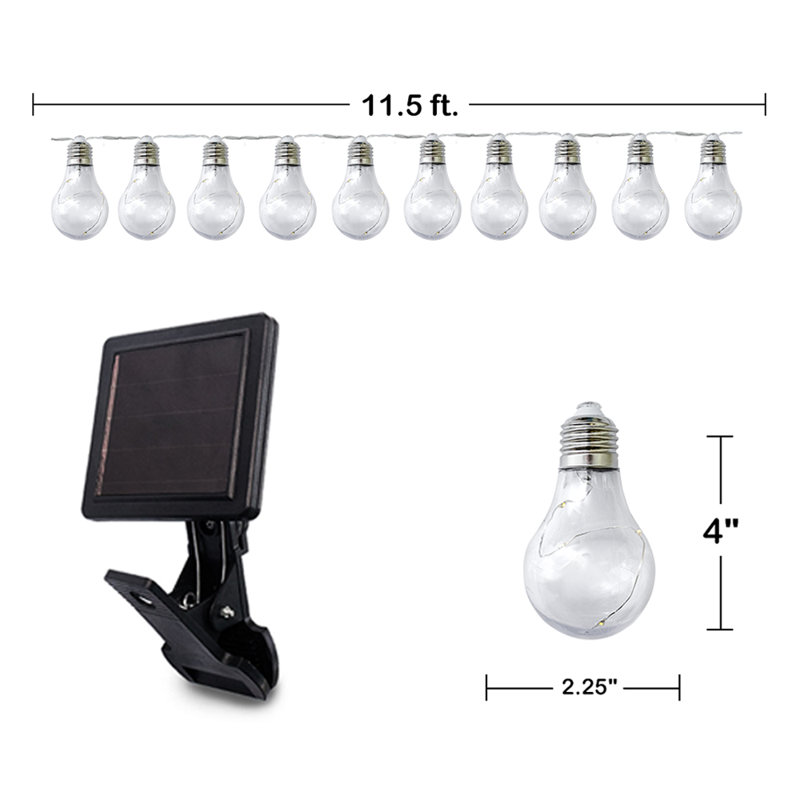 10 - Bulb 20 in. Solar Powered Globe