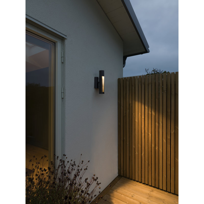 Udine Integrated LED Outdoor Wall Light, Black