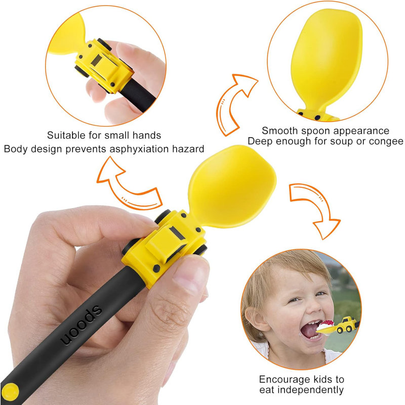 Construction Toddler Fork & Spoon Set