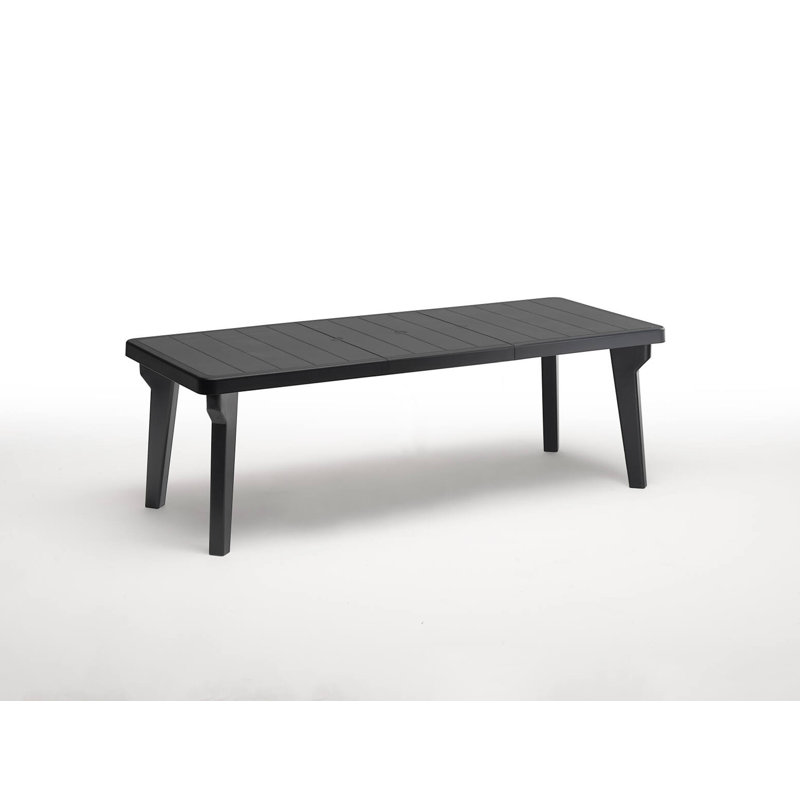 Itai Patio Dining Set with Rectangular Table, Antracite