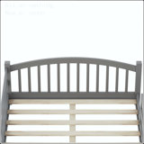 Full Size Montessori Floor Bed with Safety Guardrails