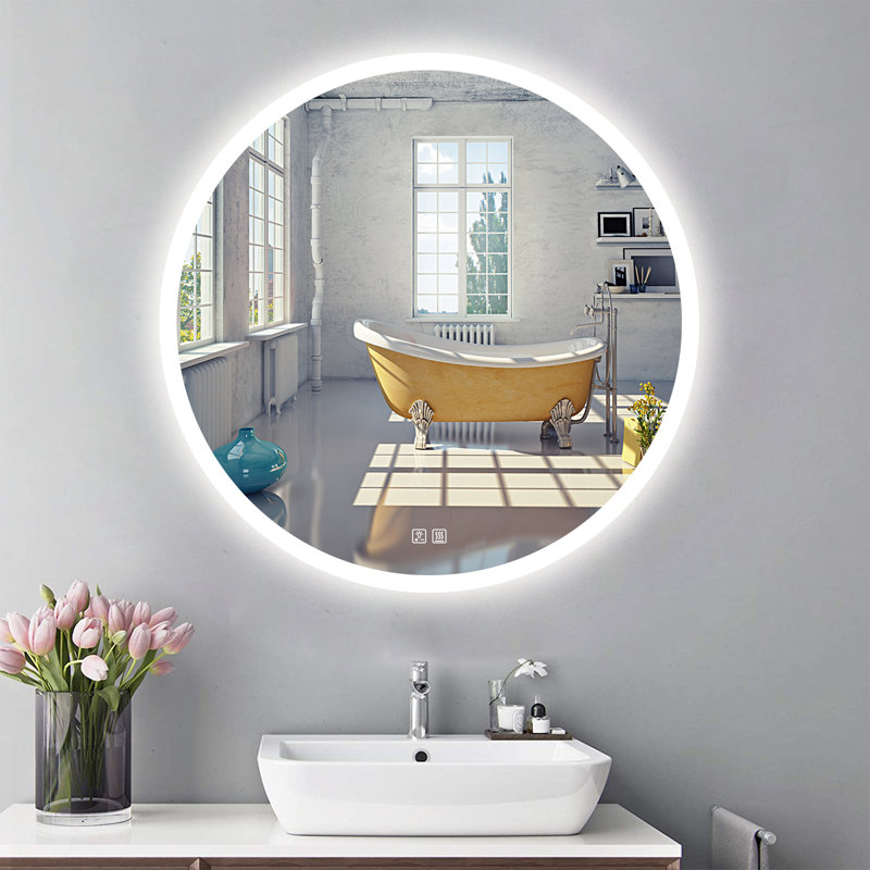 Naliyah Round Wall Mirror, 28" x 28"