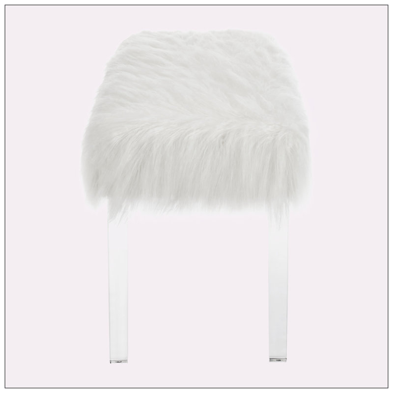 Banc rembourré en fausse fourrure Kasterlee