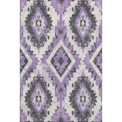 Premium Machine Washable Crestover AMF1878 Aztec Rug