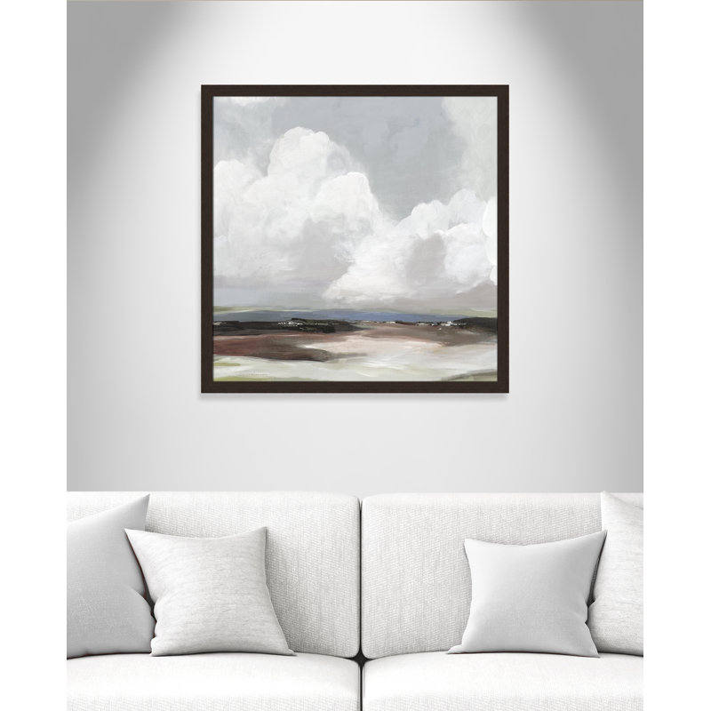 Avron Morning Air - reproduction d'art encadrée, Cadre noyer, H 33 po x l 33 po x P 1,12 po