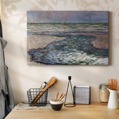 The Seacoast of Pourville, Low Tide, 1882-Gallery Wrapped Canvas