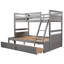 Lit superposé simple au-dessus d'un lit double en gris - Conforme aux normes, gris: rangement fonctionnel-1063209391-1063209385