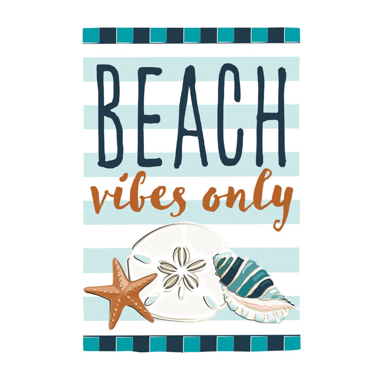 Drapeau de maison Beach Vibes Only
