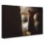 Golden Buddha Statue in Abstract - Wrapped Canvas-55315696