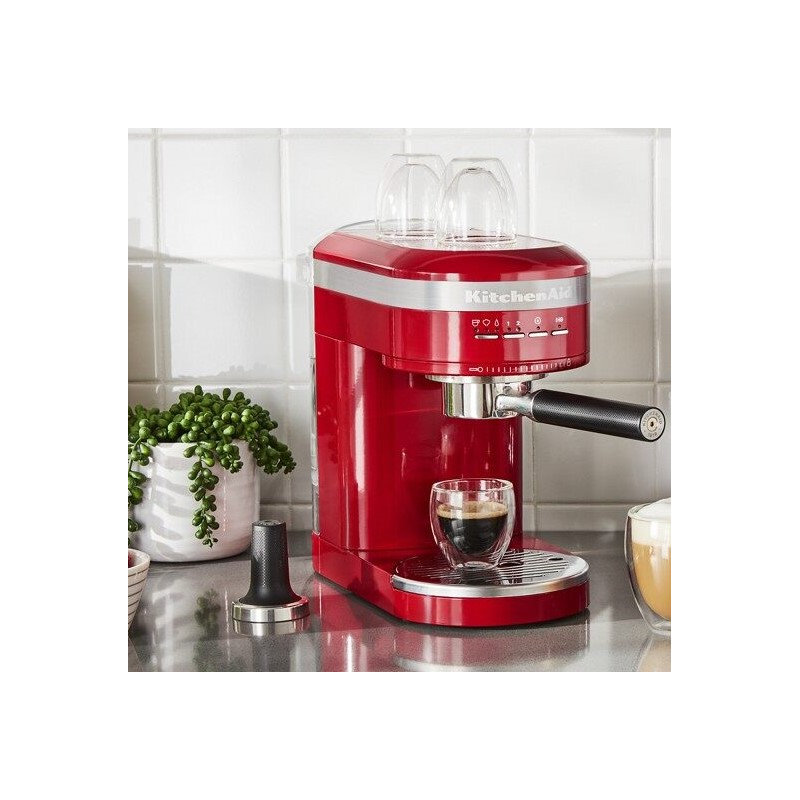 KitchenAid® Metal Semi-Automatic Espresso Machine, Empire Red