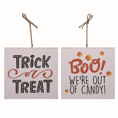 Halloween Text & Numbers Decorative Accent