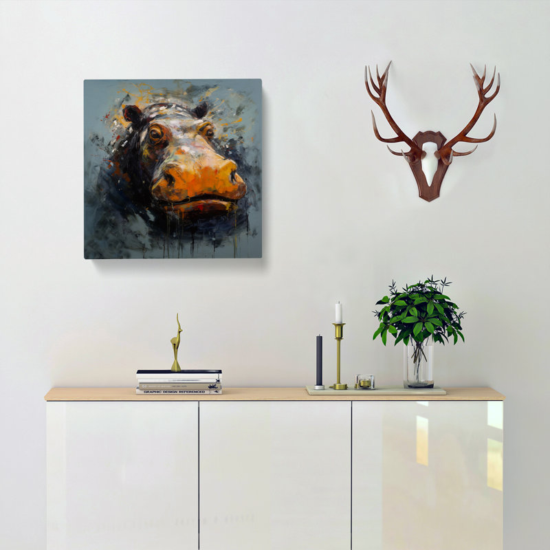 Hippo Expressionism - Print