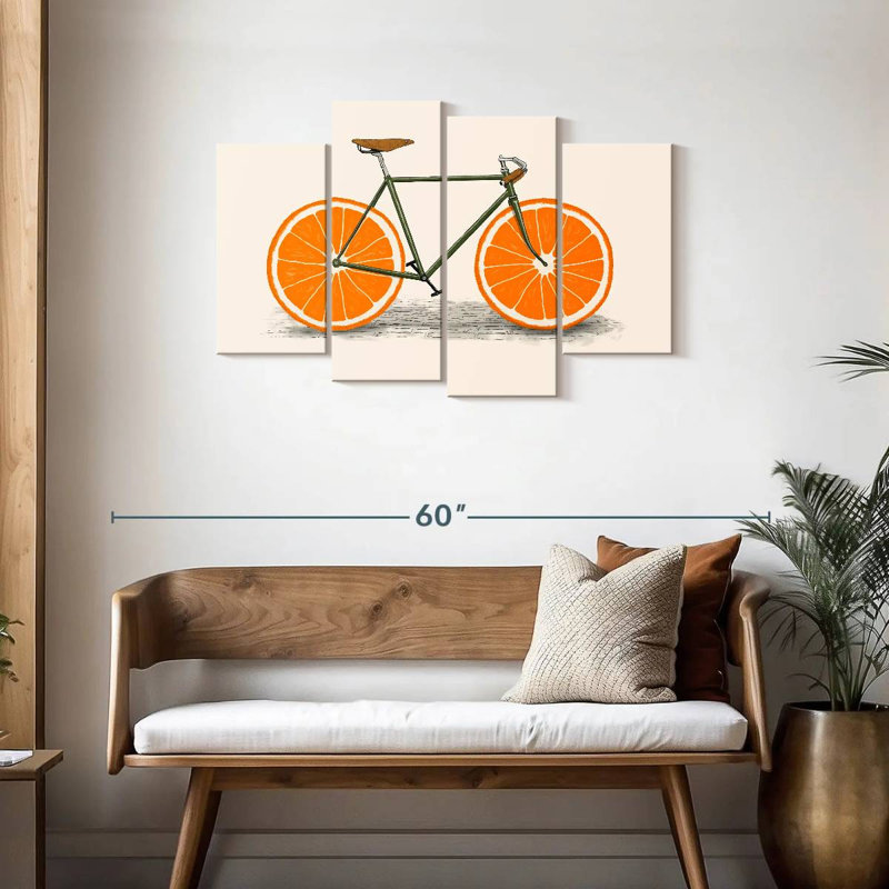 Roues Mehar Zest orange, H 27 po x l 43 po