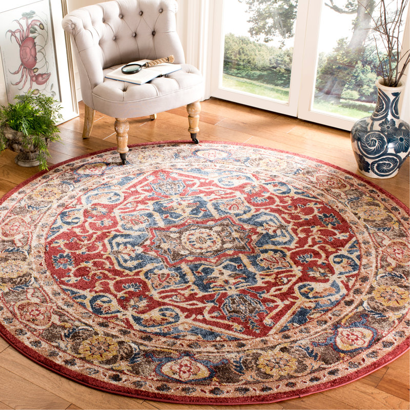 Broomhedge Bijar Performance Oriental Rug, Round 6'7"