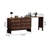 Simple Black Walnut Solid Wood Retractable Vanity. Vanity