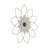Yousaf Metal Floral Wall Decor with Layered Petals and Openwork Frame-933632518-933632516