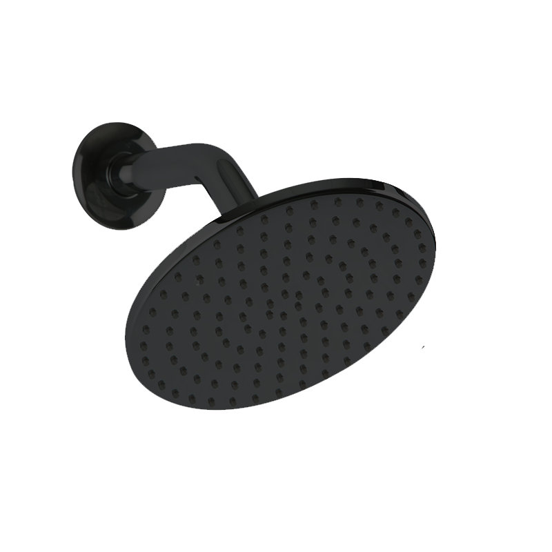 Rain Fixed Shower Head, Black