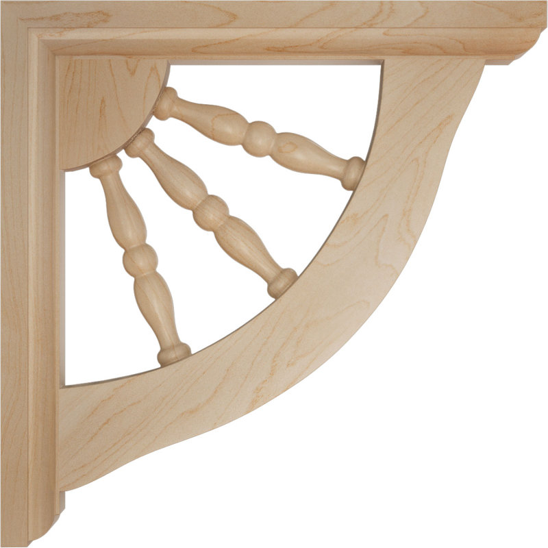 Support en bois Andrea H 7 po x l 1,5 po x P 7 po, Érable