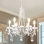 Lustre classique en cristal à 6 lumières avec détails en cristal Faheema