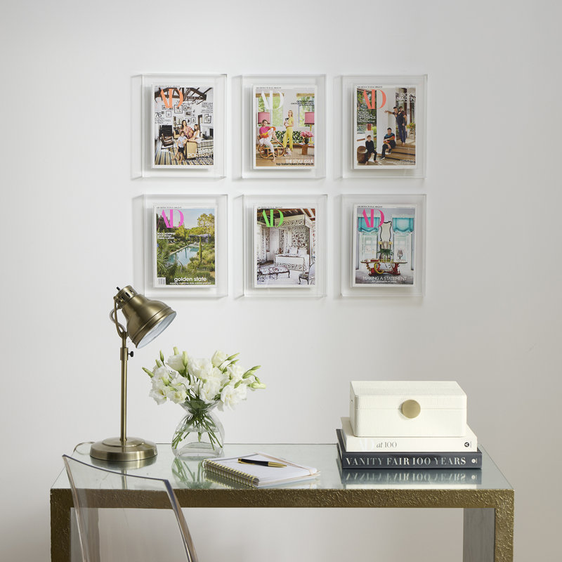 Magazine Float Frame for 8.5x11 Booklets, Clear
