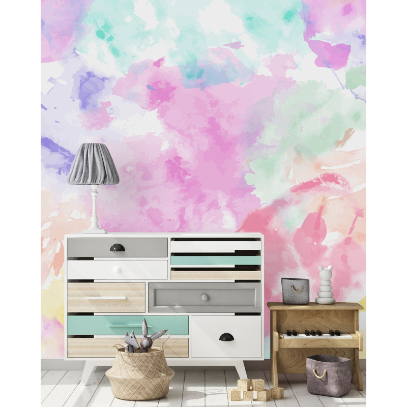 Floral Wall Mural, 100" W x 100" L