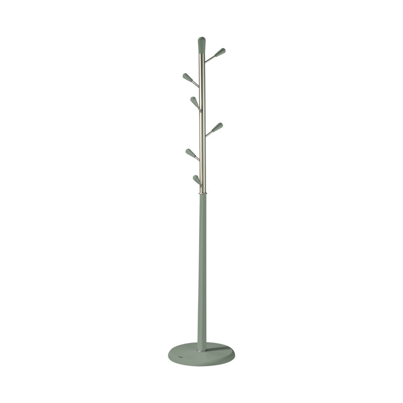 Beehler Freestanding 6 - Hook Coat Rack, Green