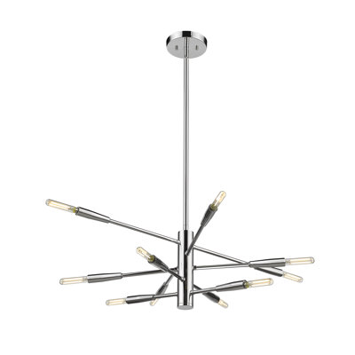 Stapleford 10 - Light Dimmable Sputnik Modern Linear Chandelier