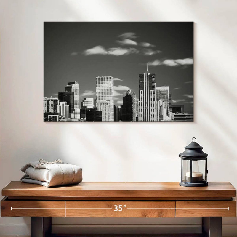 Sireci BW Denver Skyscrapers, 16" H x 24" W