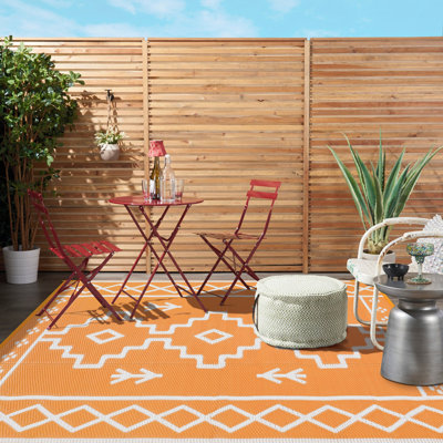 Botho Outdoor Rug Patio Waterproof Reversible Camping Rugs Plastic Straw Rv Rugs for Outside Under Awning Portable Lightweight Carpet for Backyard
