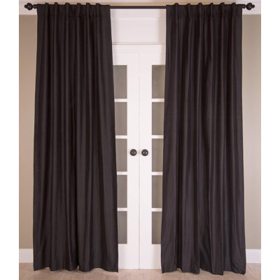 Signature Silk Semi Sheer Curtain Single Panel