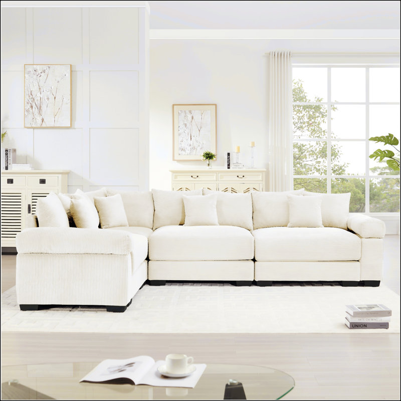 Très grand canapé modulaire Cloud, Beige