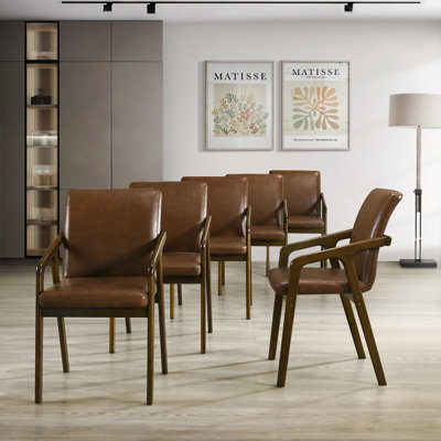 Nedyo 19'' H Polyurethane Upholstered Armchair