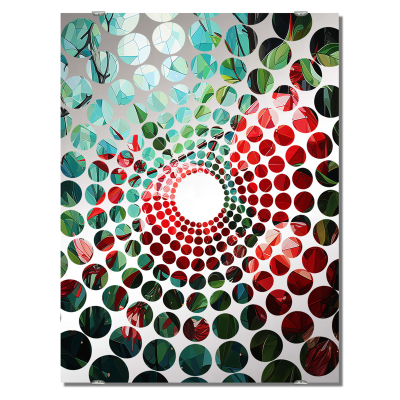 Obet - Miroir mural cerise, 40 po x 30 po
