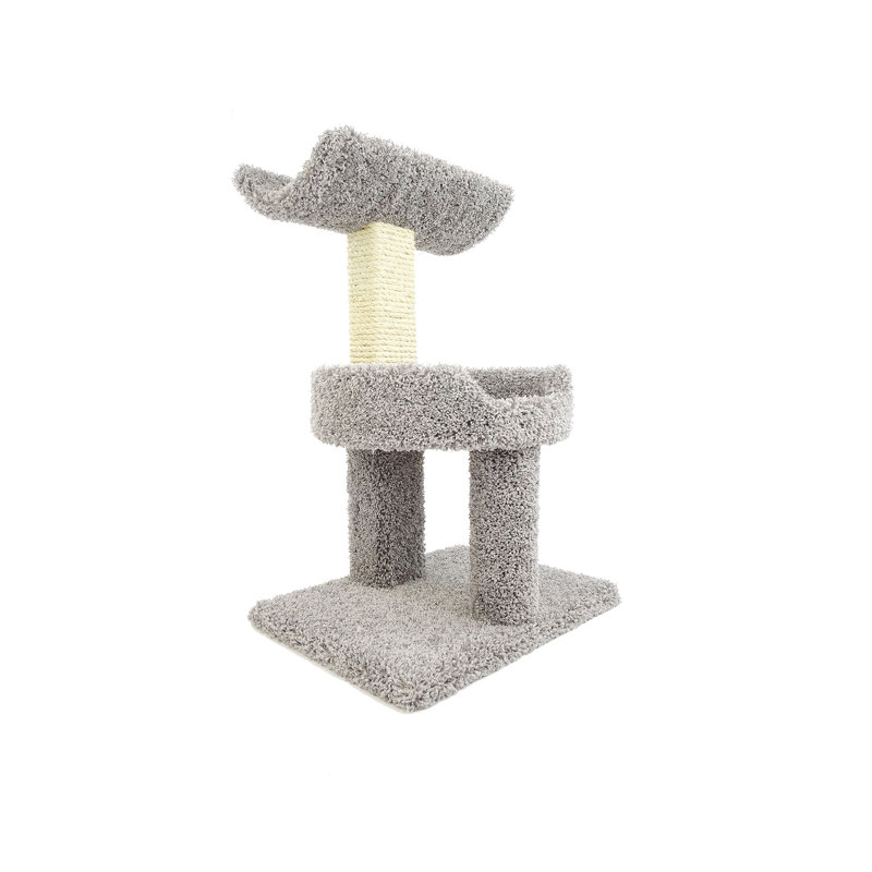New Cat Condos 31″ Cat Tree with Sisal Posts for Large Cats, Grey